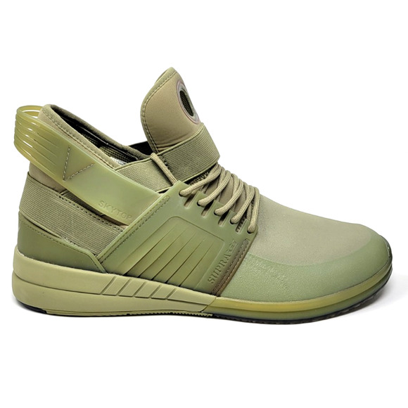 Supra Skytop V Muska Men\'s 12 Sneakers Olive Green Skate Shoes main image 4